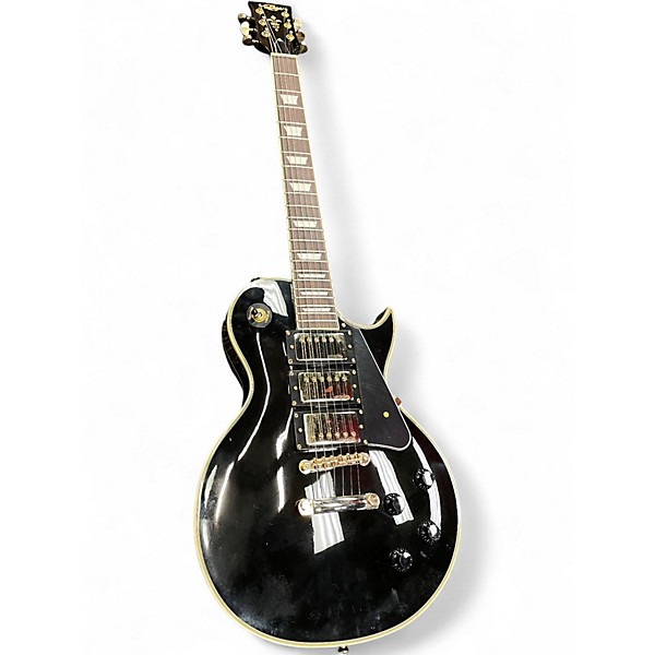 Used Vintage V1003B Black Solid Body Electric Guitar