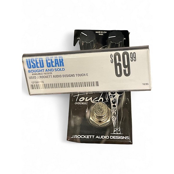 Used J.Rockett Audio Designs TOUCH Effect Pedal