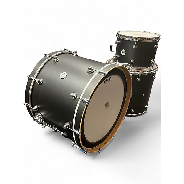 Used DW 3 Piece Design Series Satin Black Drum Kit