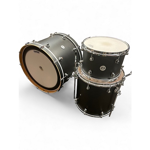 Used DW 3 Piece Design Series Satin Black Drum Kit