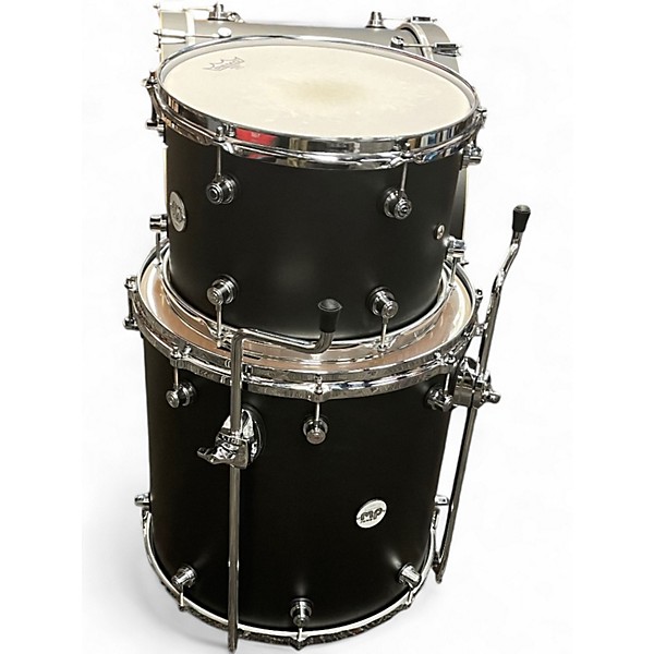 Used DW 3 Piece Design Series Satin Black Drum Kit