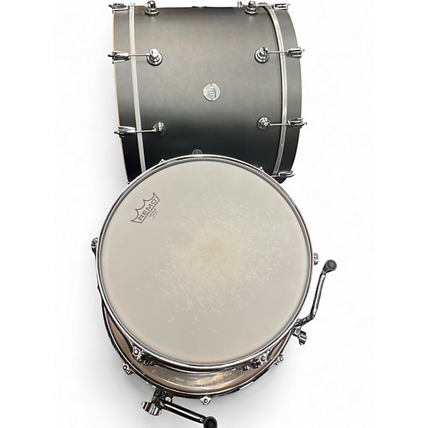 Used DW 3 Piece Design Series Satin Black Drum Kit