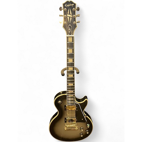 Used Epiphone Les Paul Custom SILVER BURST Solid Body Electric Guitar