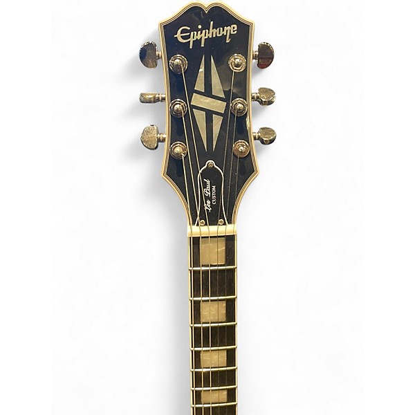 Used Epiphone Les Paul Custom SILVER BURST Solid Body Electric Guitar