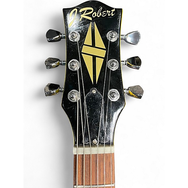 Used J. Robert DOUBLECUT LP Yellow Solid Body Electric Guitar