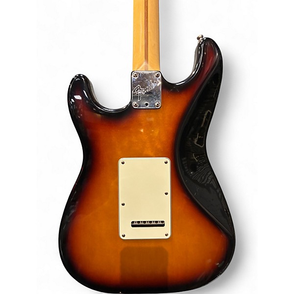 Used Fender American Deluxe Stratocaster 3 Tone Sunburst Solid Body Electric Guitar