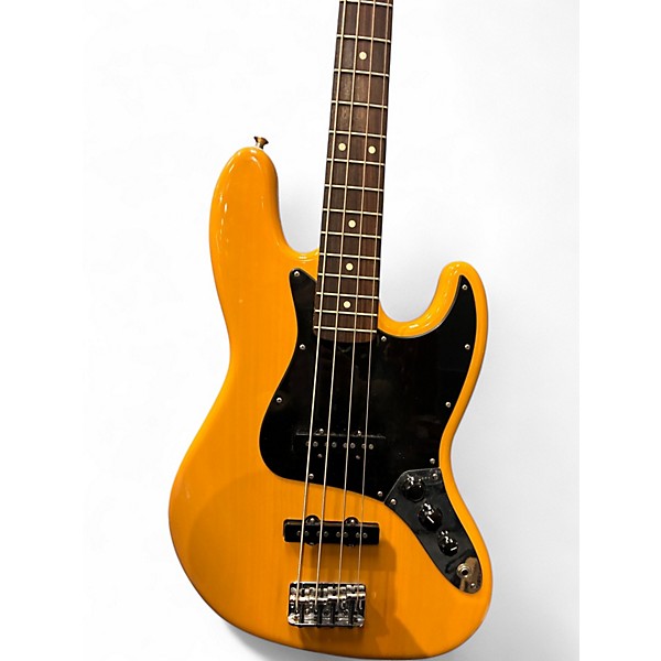 Used Fender American Standard Jazz Bass Butterscotch Blonde Electric Bass Guitar