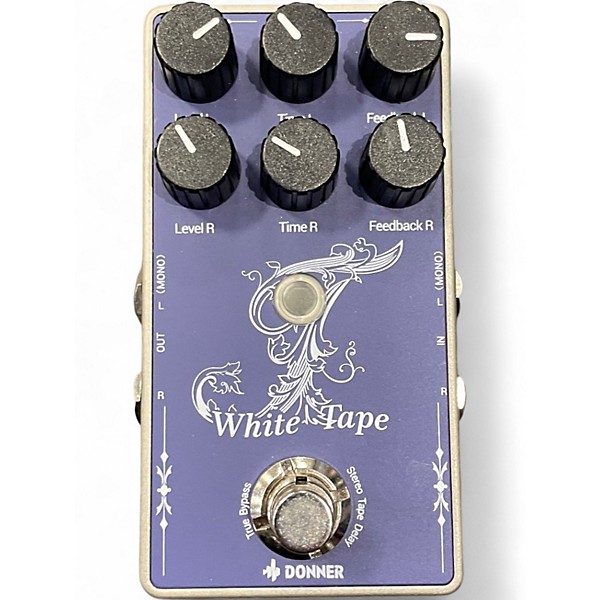 Used Donner White Tape Effect Pedal