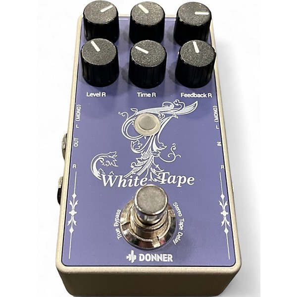 Used Donner White Tape Effect Pedal