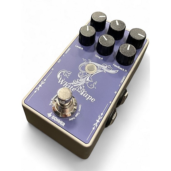 Used Donner White Tape Effect Pedal