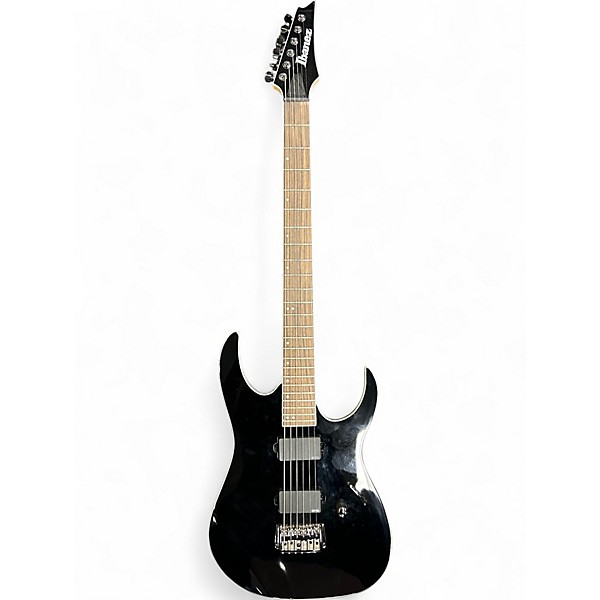 Used Ibanez RGIB21 Iron Label Baritone Black Solid Body Electric Guitar