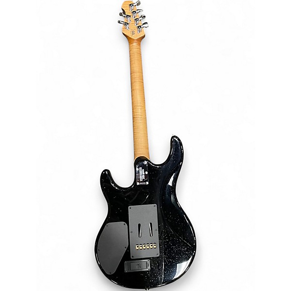 Used Ernie Ball Music Man Luke 4 Black Sparkle Solid Body Electric Guitar
