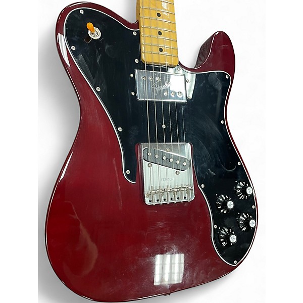 Used Fender Vintage II 1977 Telecaster Custom Wine Red Solid Body Electric Guitar