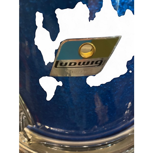 Used Ludwig 3 Piece Classic Maple Blue Drum Kit