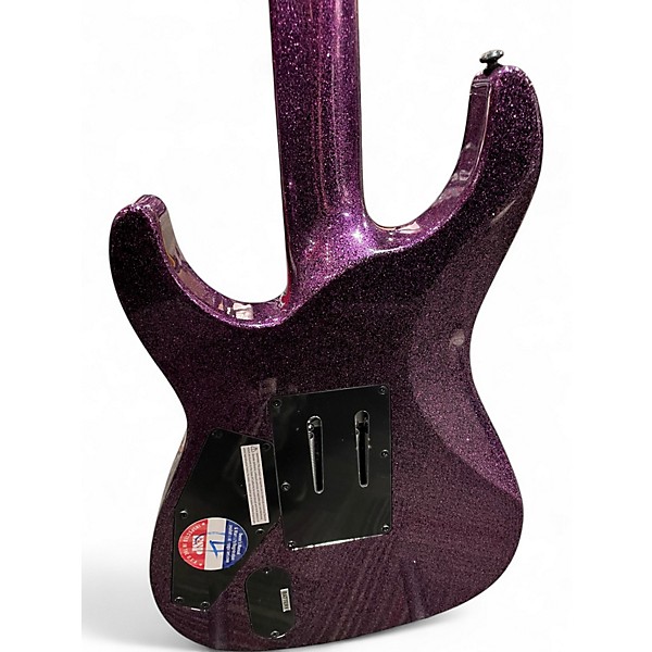 Used ESP LTD KH602 Kirk Hammett Purple Sparkle Purple Solid Body Electric Guitar