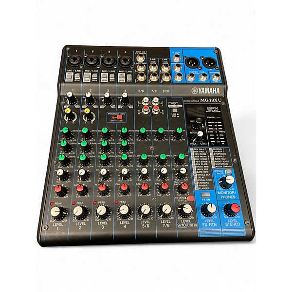 Used Yamaha MG10XU 10 Channel Mixer with Effects Unpowered Mixer