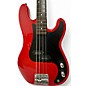 Used Samick SILVERTONE BASS RED Electric Bass Guitar