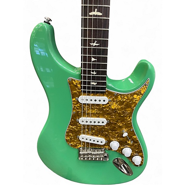 Used PRS SE Silver Sky Green Solid Body Electric Guitar
