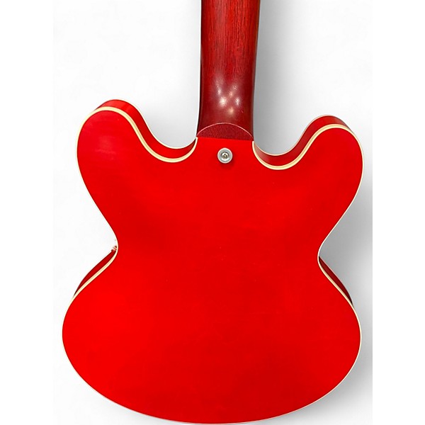 Used Gibson ES335 Satin RED Hollow Body Electric Guitar