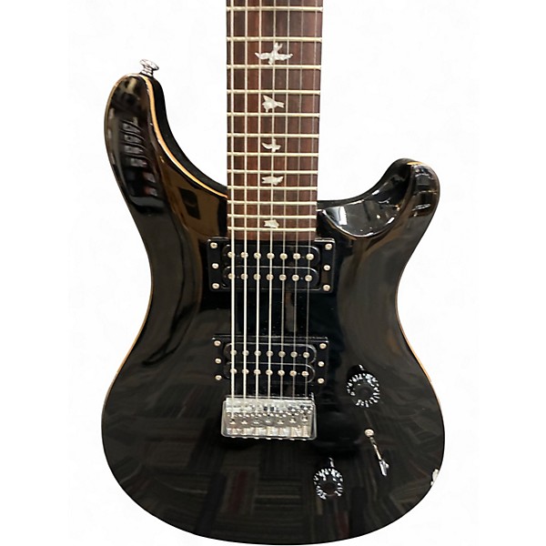 Used PRS se custom 24 7 Black Solid Body Electric Guitar
