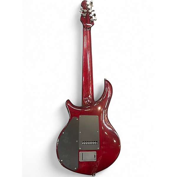 Used Sterling by Music Man JOHN PETRUCCI MAJESTY 7 Crimson Red Trans Solid Body Electric Guitar