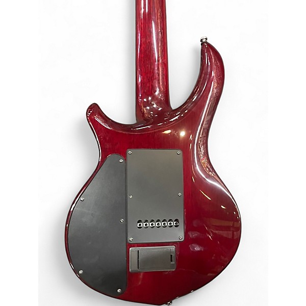 Used Sterling by Music Man JOHN PETRUCCI MAJESTY 7 Crimson Red Trans Solid Body Electric Guitar