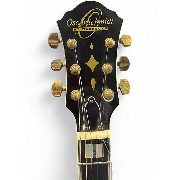 Used Oscar Schmidt 0E-40 Black Hollow Body Electric Guitar