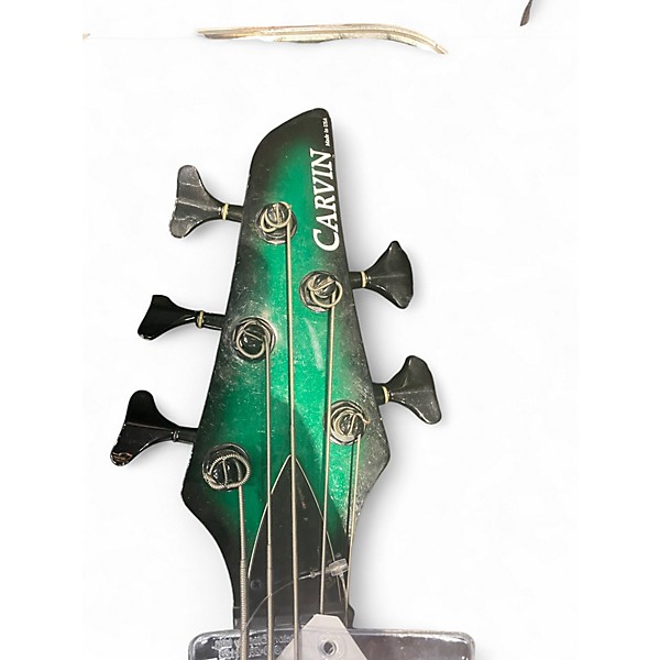 Used Carvin BK5 Green Electric Bass Guitar