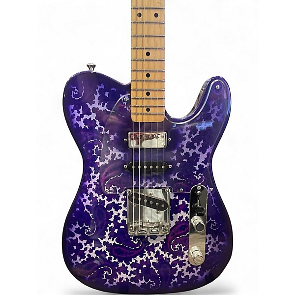 Used 2013 Crook Custom Telecaster Purple Paisley Solid Body Electric Guitar