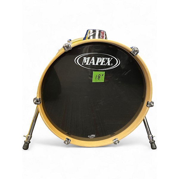Used 2010s Mapex 5 Piece v series 5 piece kit Yellow Drum Kit