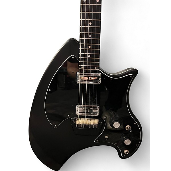 Used Ovation breadwinner Black Hollow Body Electric Guitar