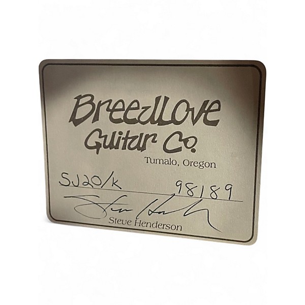 Used Breedlove SJ20K KOA 12 String Acoustic Guitar