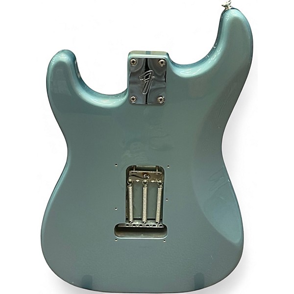 Used 2005 Fender Standard Strat HSS Blue Agave Solid Body Electric Guitar