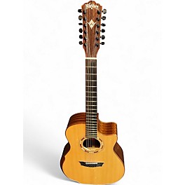Used Washburn WCG15SCE12-0 Natural 12 String Acoustic Electric Guitar