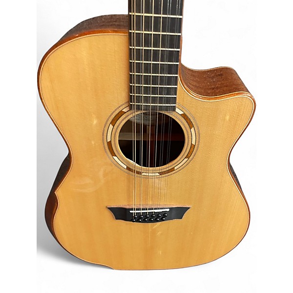 Used Washburn WCG15SCE12-0 Natural 12 String Acoustic Electric Guitar