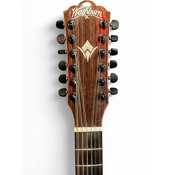 Used Washburn WCG15SCE12-0 Natural 12 String Acoustic Electric Guitar