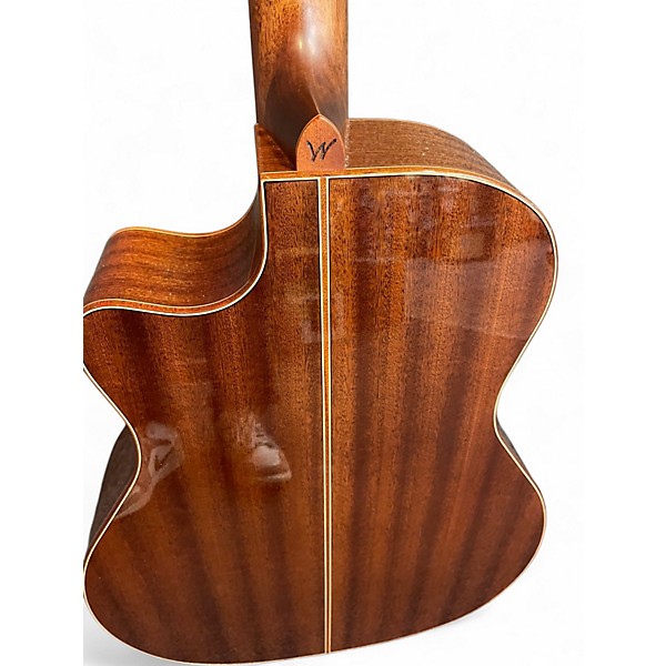 Used Washburn WCG15SCE12-0 Natural 12 String Acoustic Electric Guitar