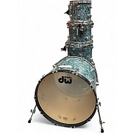 Vintage 1993 DW 5 Piece Collector's Series Blue Marble Swirl Drum Kit