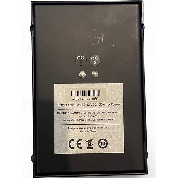 Used Maestro RANGER OVERDRIVE Effect Pedal