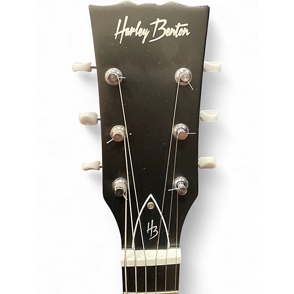 Used Harley Bnton  les paul double cut  Heritage Cherry Solid Body Electric Guitar