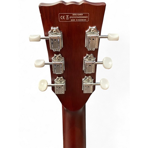 Used Harley Bnton  les paul double cut  Heritage Cherry Solid Body Electric Guitar