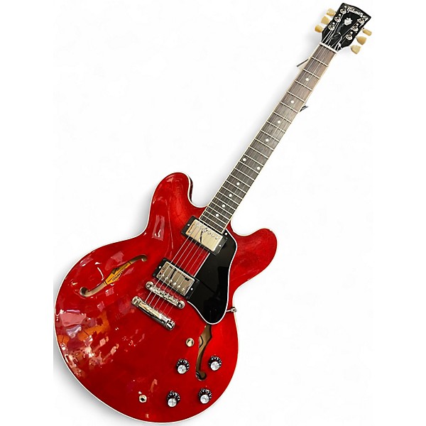 Used 2021 Gibson ES335 Gloss sixties cherry Hollow Body Electric Guitar