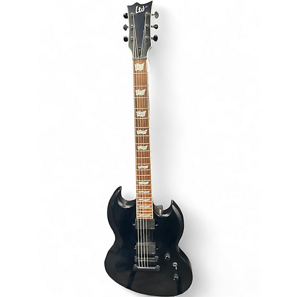 Used ESP LTD 400B Flat Black Baritone Guitars