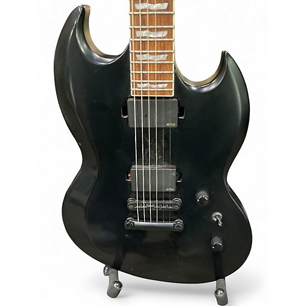 Used ESP LTD 400B Flat Black Baritone Guitars