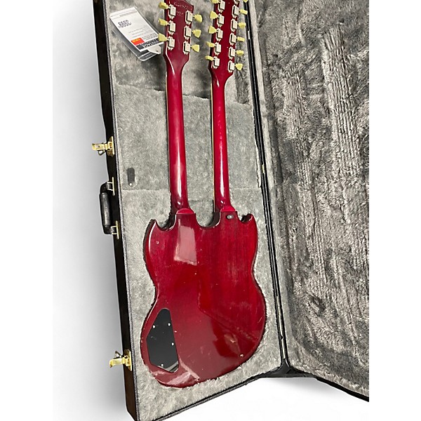 Vintage 1995 Gibson EDS1275 SG Double Neck RED Solid Body Electric Guitar