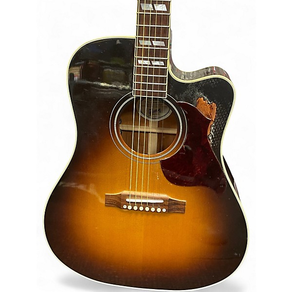 Used Gibson Hummingbird Pro Sunburst Acoustic Electric Guitar
