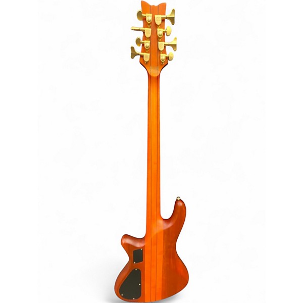 Used Schectec DIAMOND SERIES Amber Electric Bass Guitar