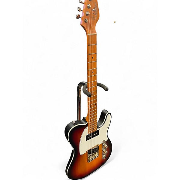 Used Schecter Guitar Research PT Special 3 Tone Sunburst Solid Body Electric Guitar