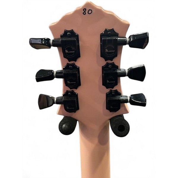 Used Knaggs HONGA Pink Solid Body Electric Guitar