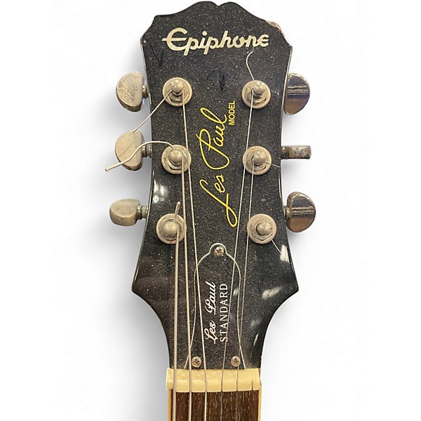 Used 2012 Epiphone Les Paul Standard Limited Edition TV Silver Solid Body Electric Guitar